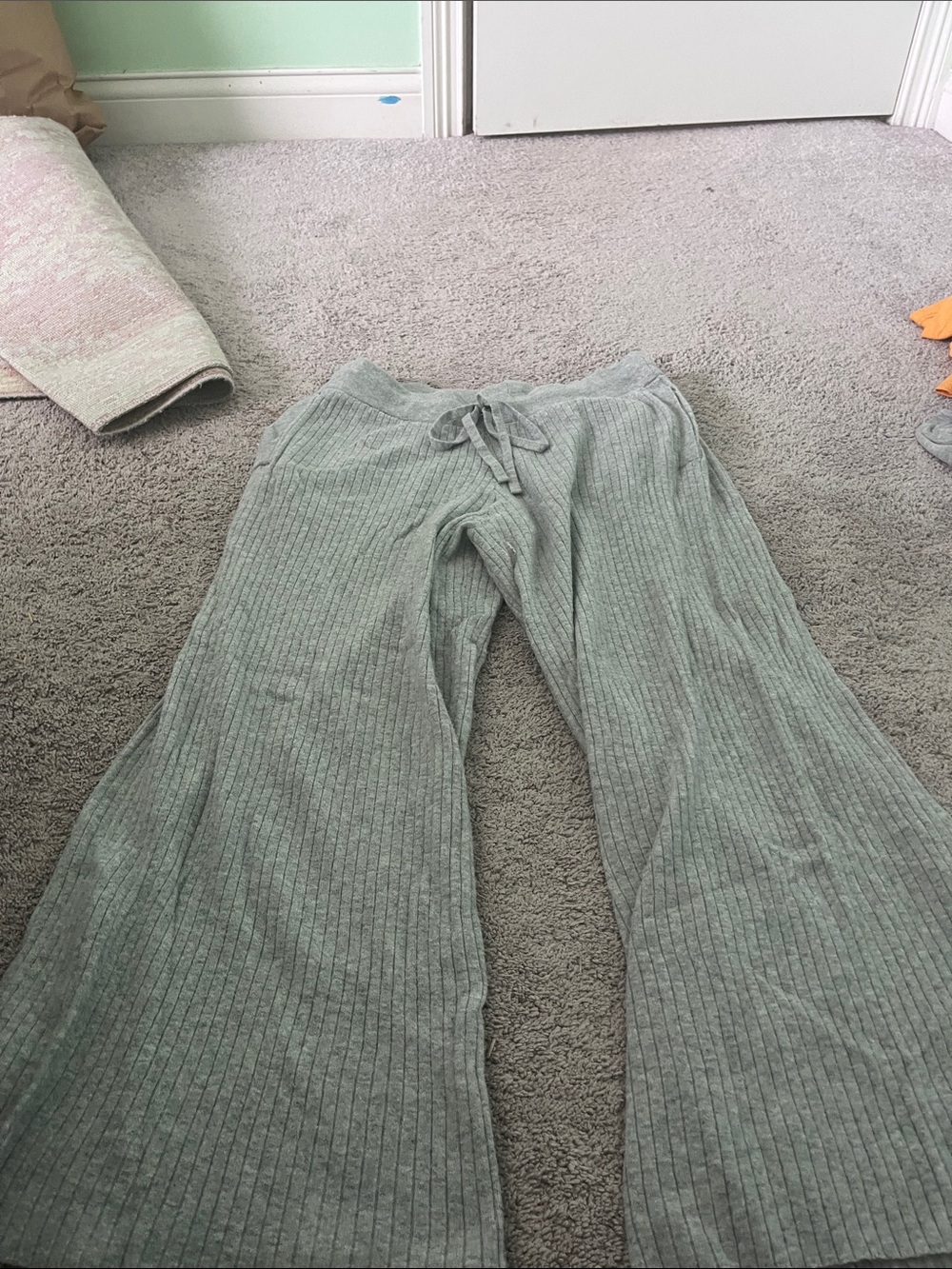 stars above Ribbed Wide-Leg Sweatpants - grey women size medium